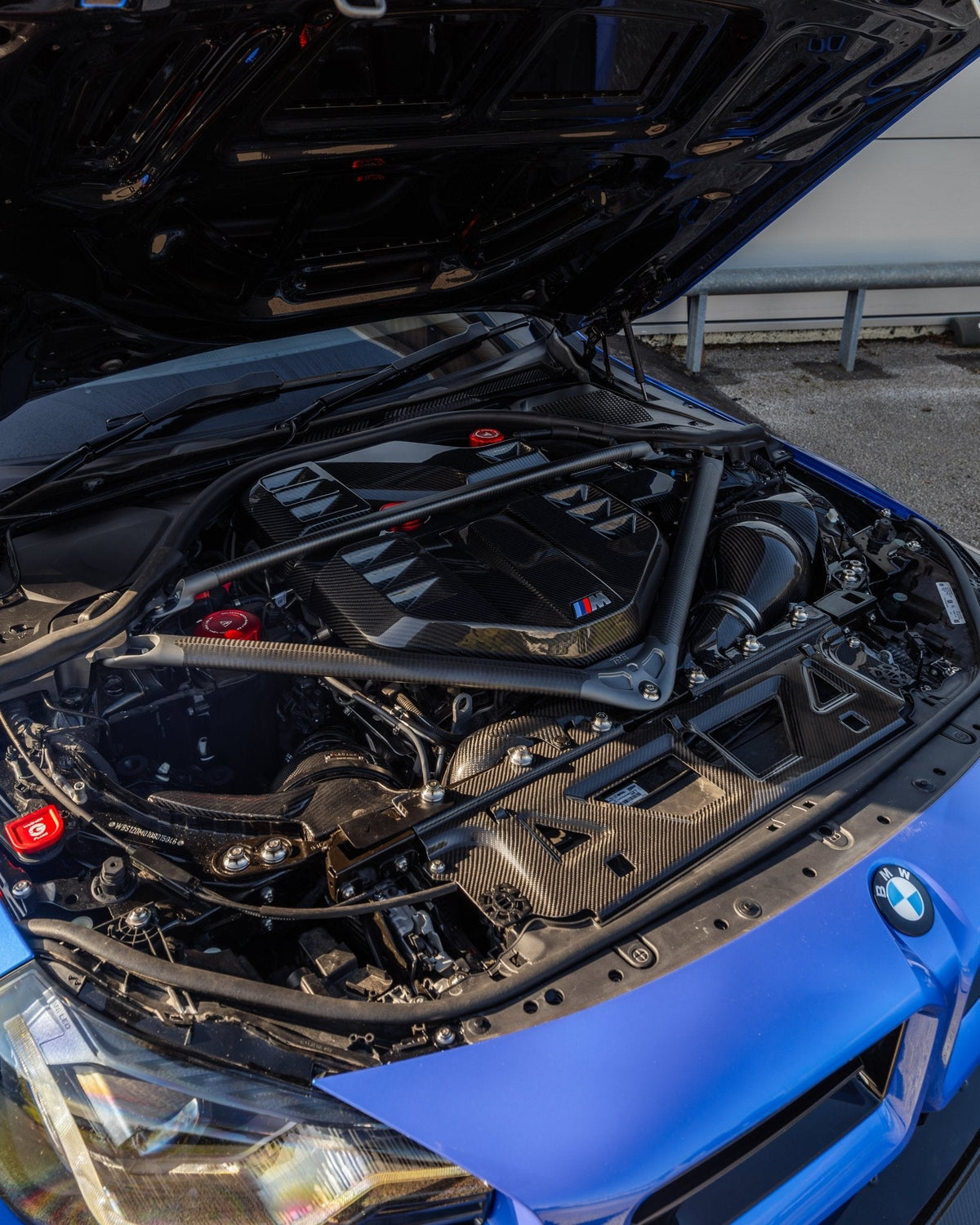 BMW G87 M2, G80 M3 & G82 M4 Pre-Preg Carbon Fibre ECU Battery Terminal Cover by FORM | Forge Automotive