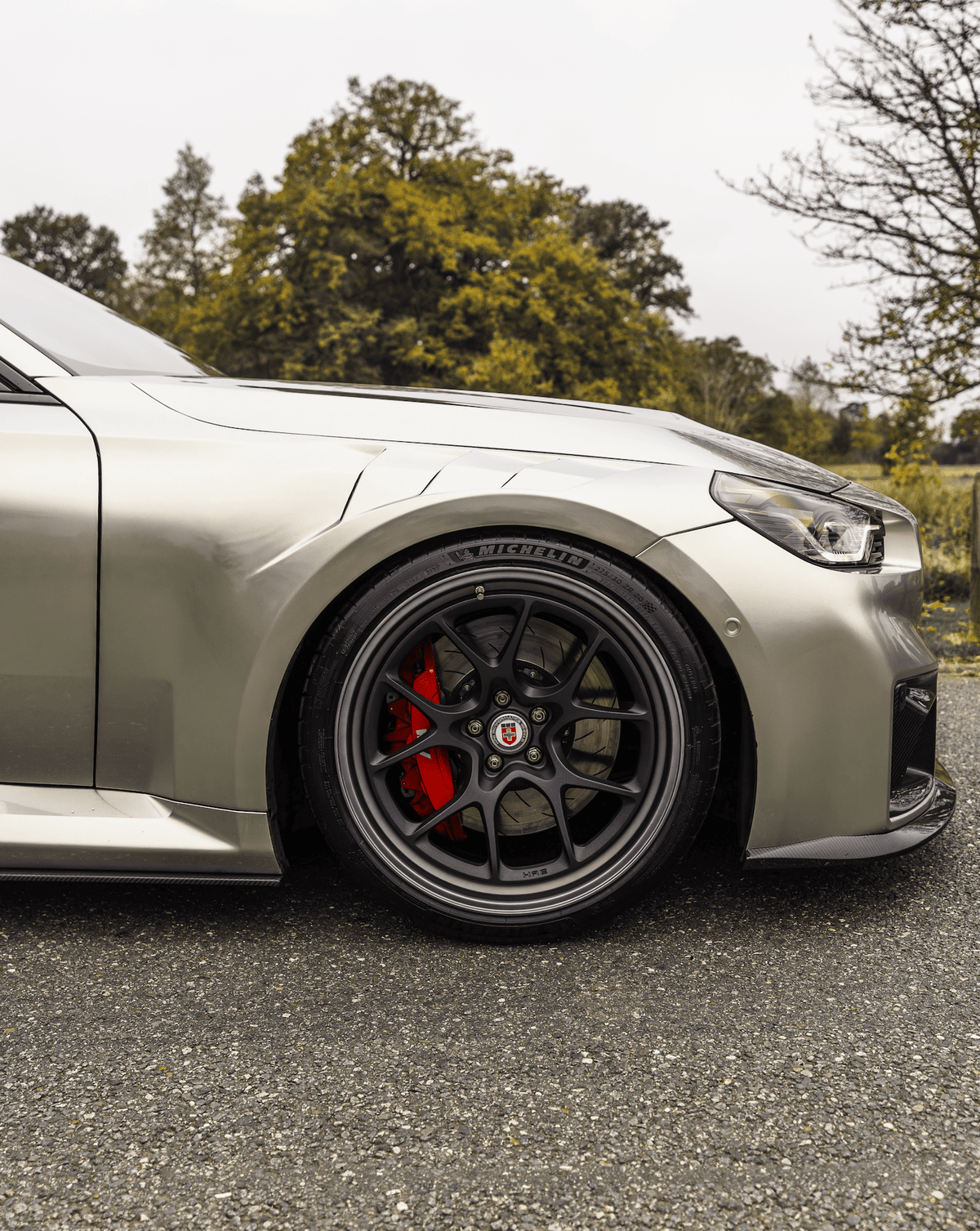 BMW G87 M2 TR87 Pre-preg Carbon Fibre Flat Front Splitter by TREVORA (2023+)