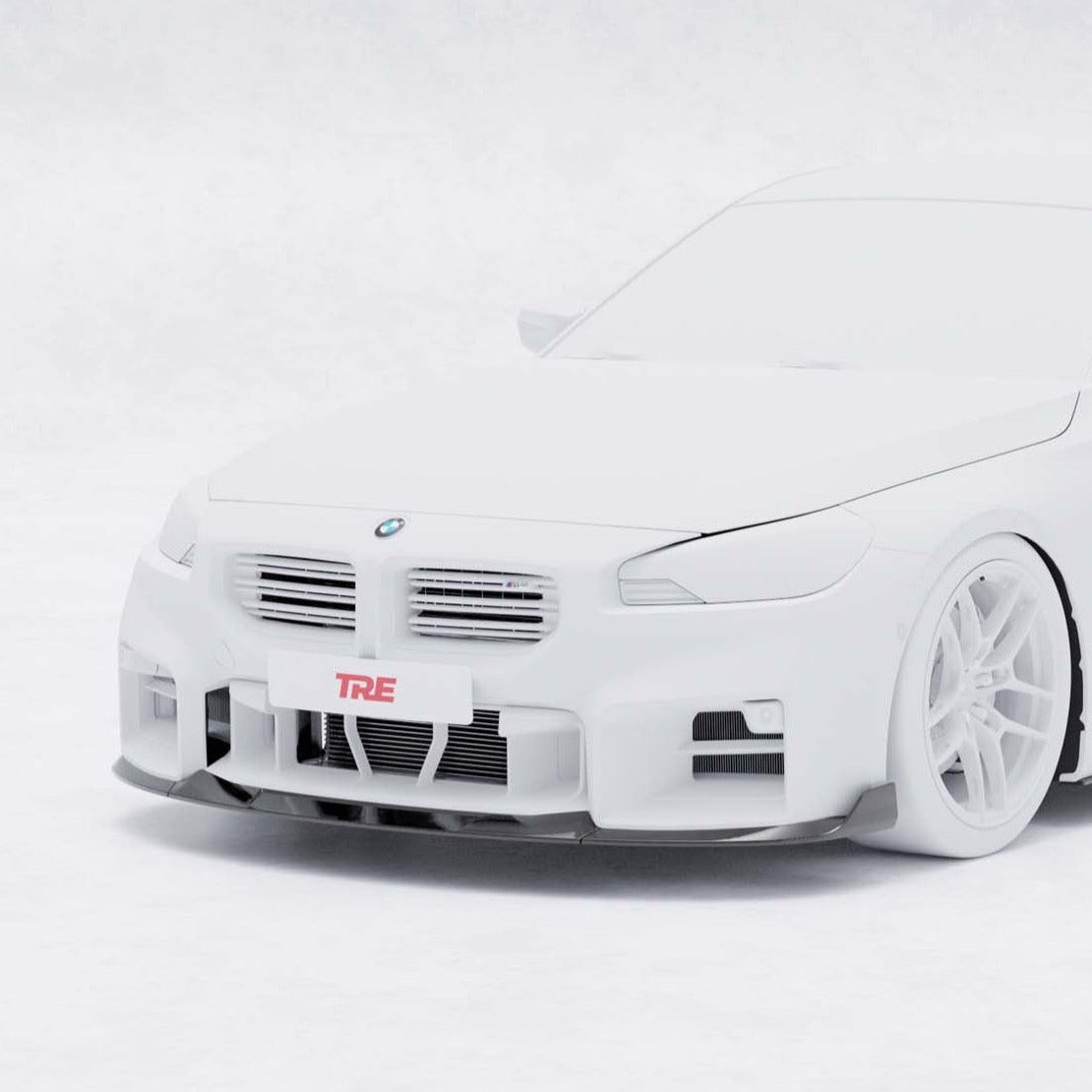 BMW M2 G87 TR87 Pre-Preg Carbon Fibre Front Splitter with Winglets by TREVORA (2023 on) | Forge Automotive
