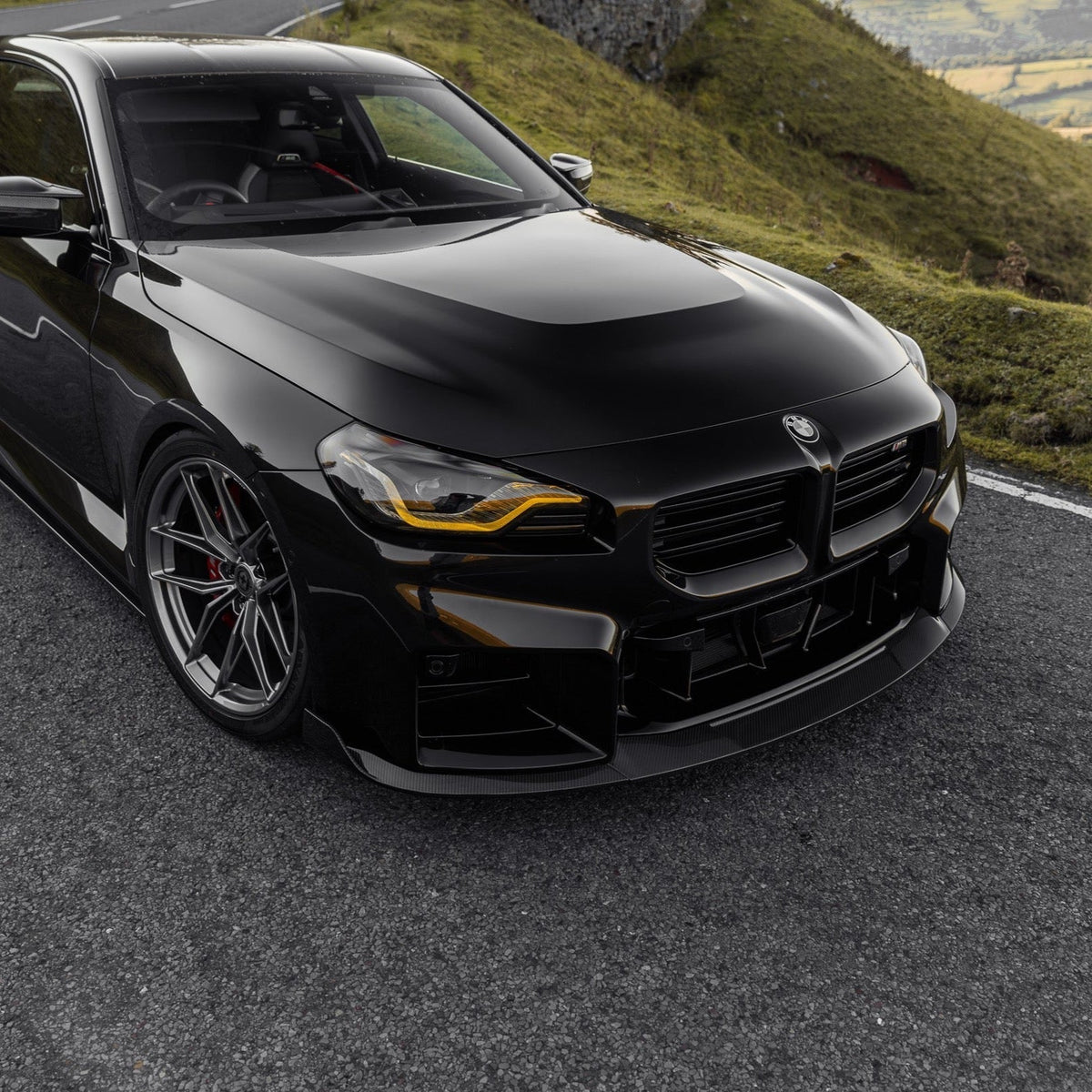 BMW G87 M2 TR87 Pre-preg Carbon Fibre Front Splitter with Winglets by TREVORA (2023+)