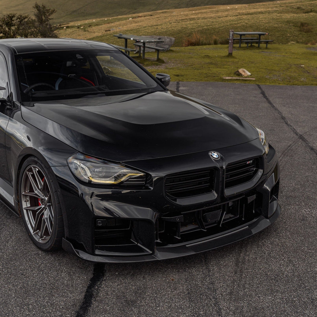 BMW G87 M2 TR87 Pre-preg Carbon Fibre Front Splitter with Winglets by TREVORA (2023+)