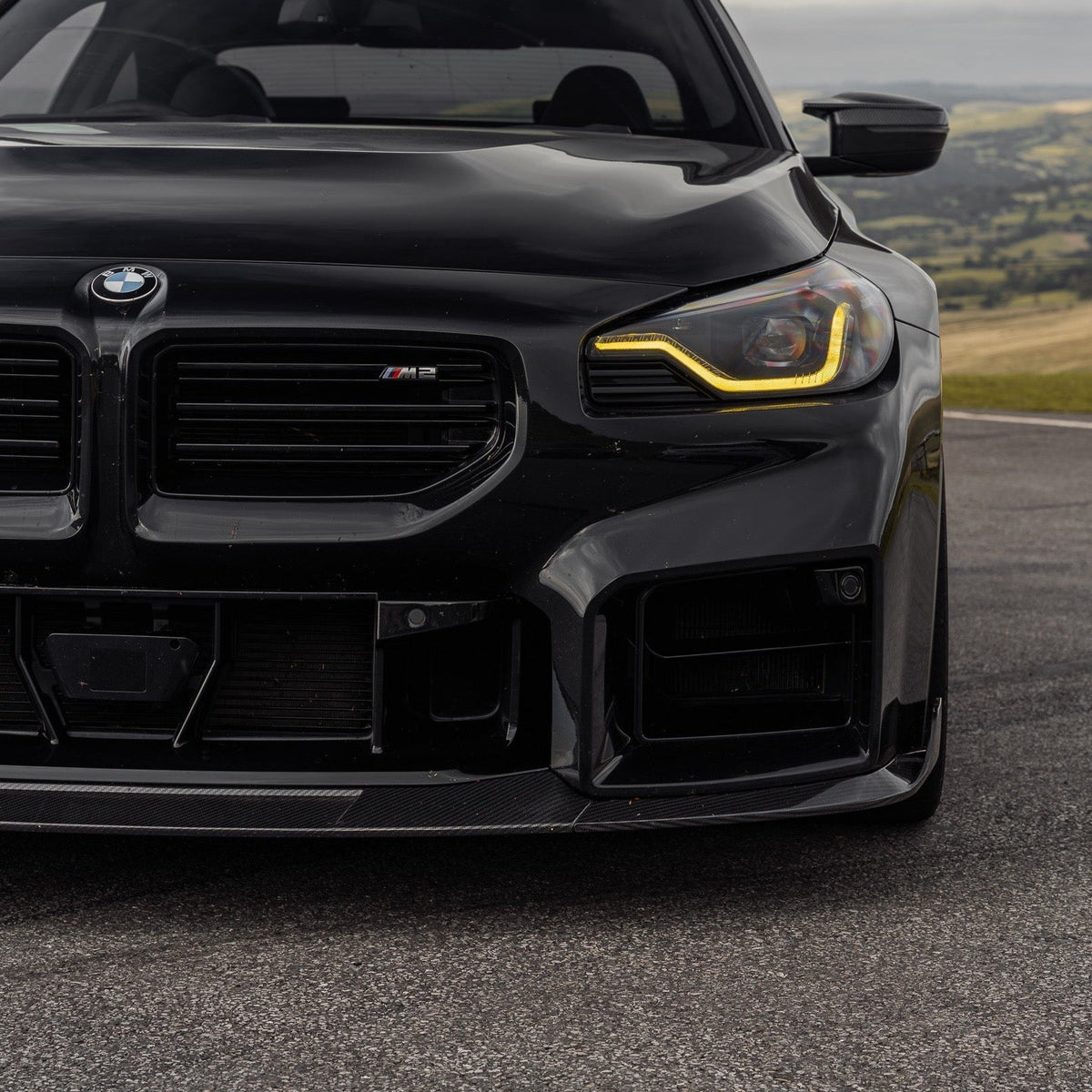 BMW G87 M2 TR87 Pre-preg Carbon Fibre Front Splitter with Winglets by TREVORA (2023+)