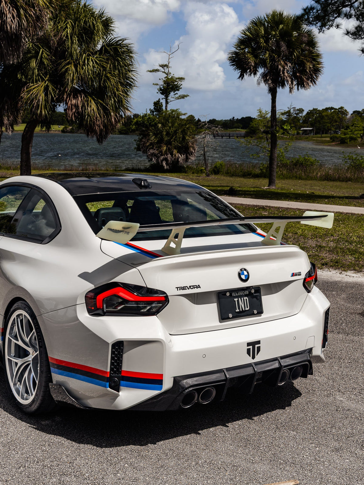 BMW M2 G87 TR87 Pre-Preg Carbon Fibre Rear Bumper Winglets by TREVORA (2023 on) | Forge Automotive