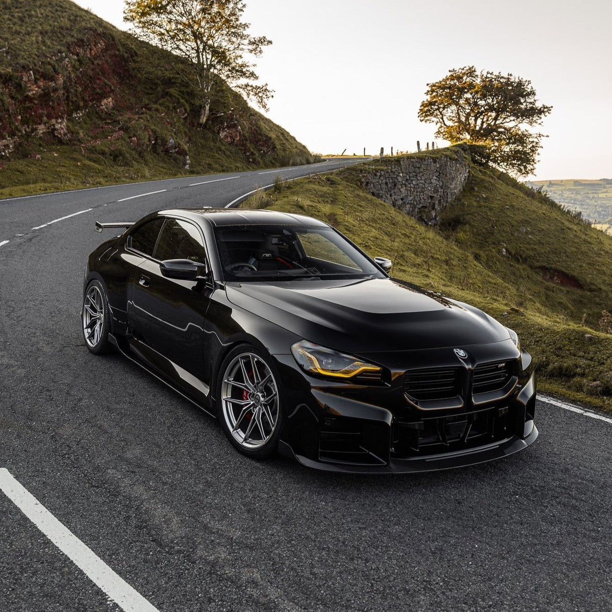 BMW G87 M2 TR87 Pre-preg Carbon Fibre Winged Side Skirts by TREVORA (2023+)