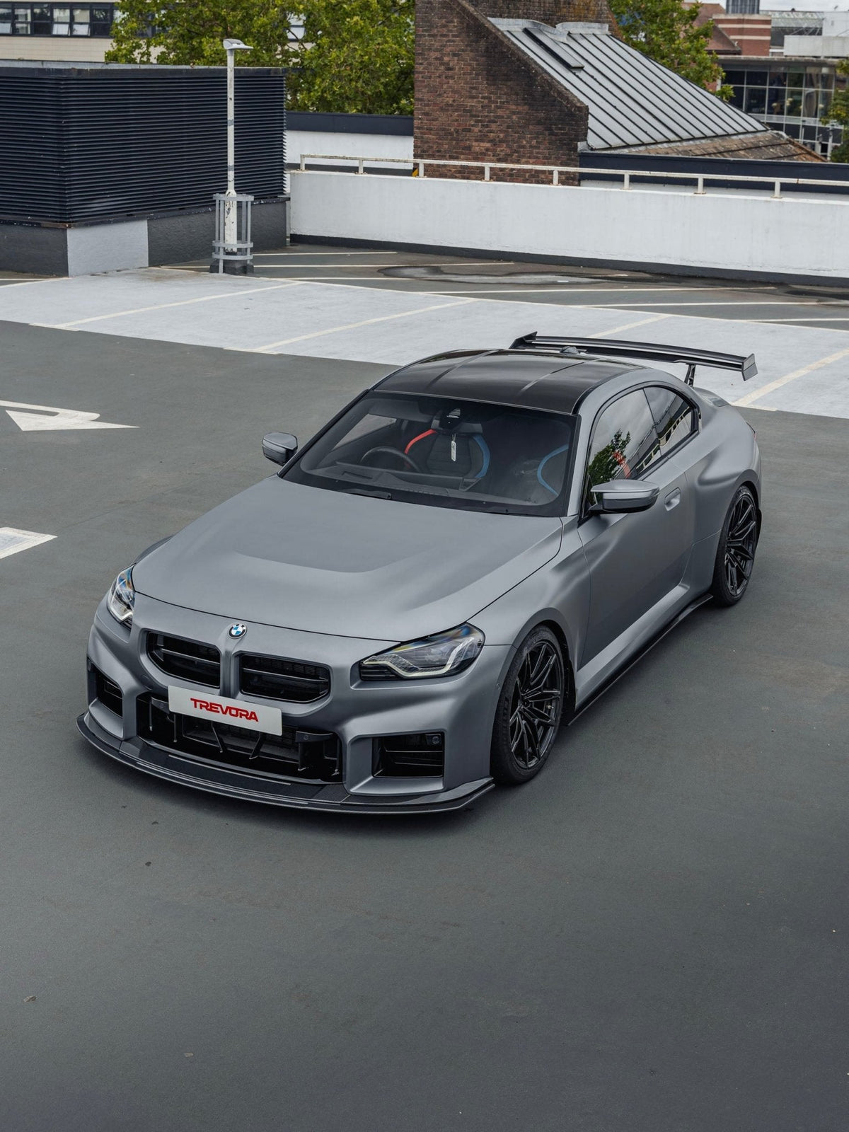 BMW G87 M2 TR87 Track Pre-Preg Carbon Fibre Front Splitter by TREVORA (2023+)