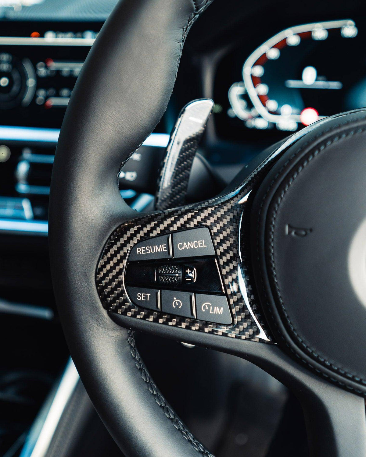 BMW M Sport Pre-Preg Carbon Fibre Steering Wheel Trim by FORM (2018-2024) | Forge Automotive