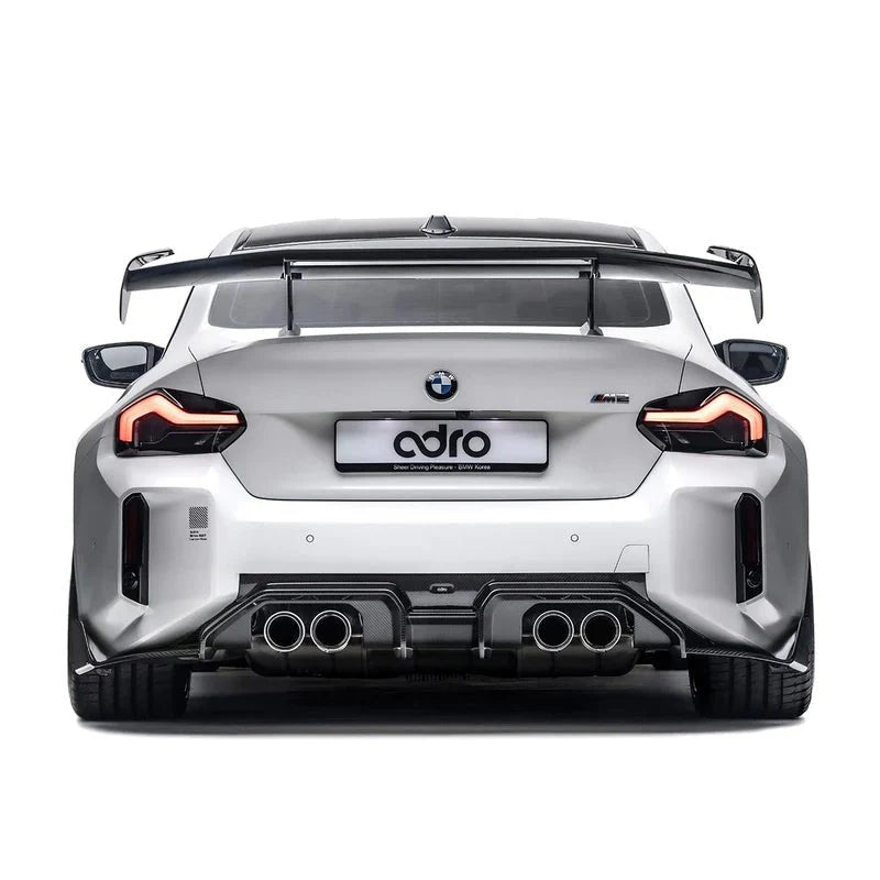 BMW M2 G87 Pre-Preg Carbon Fibre AT-R3 Swan Neck Rear Wing by Adro (2023 on) | Forge Automotive