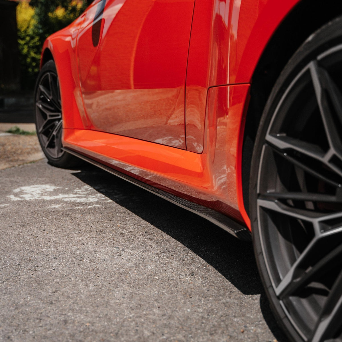 BMW M2 G87 Pre-preg Carbon Fibre TR87 Flat Side Skirts by TREVORA (2023+)