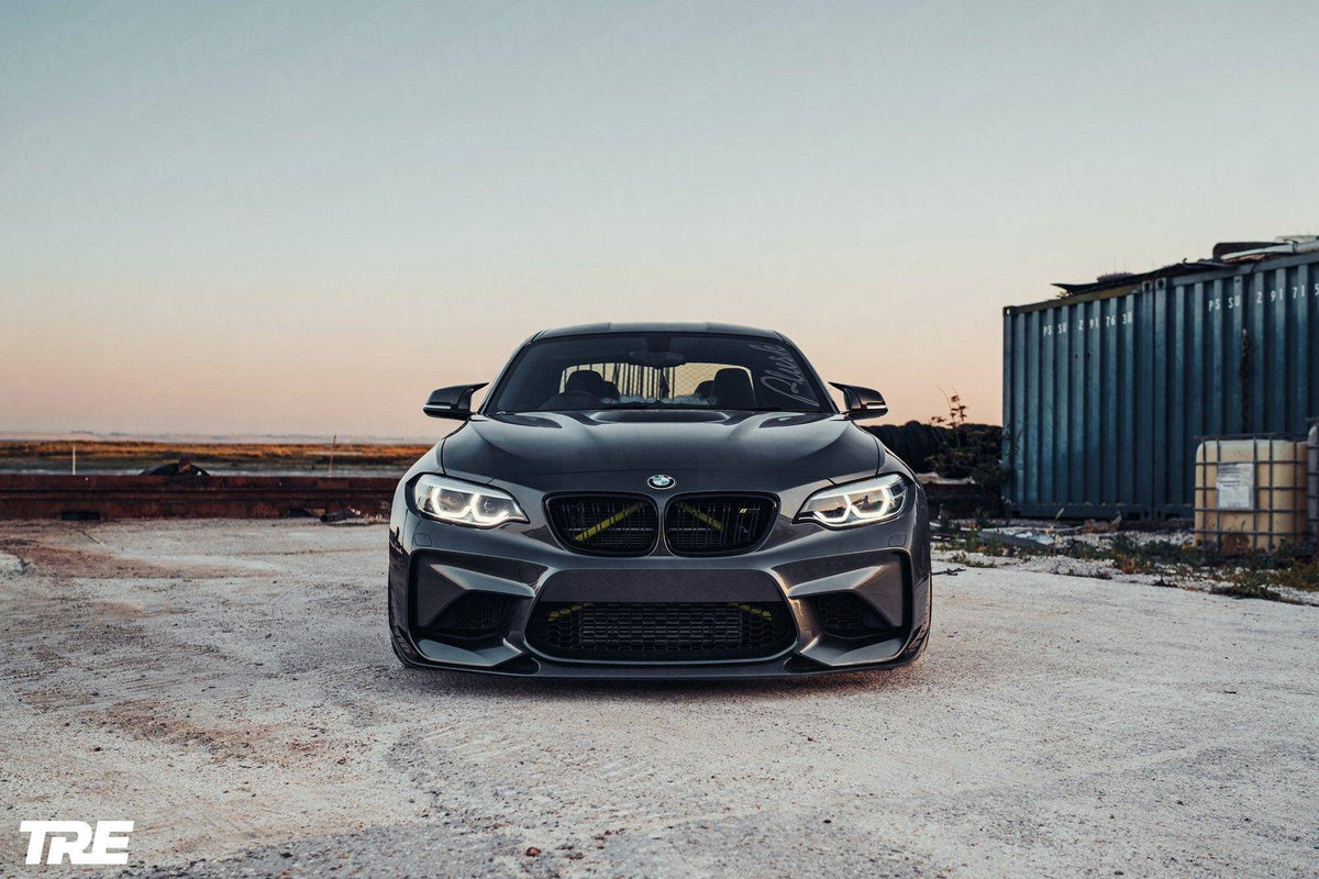BMW M2 OG F87 Pre-Preg ID-01 Carbon Fibre Front Splitter by TREVORA (2015-2018)