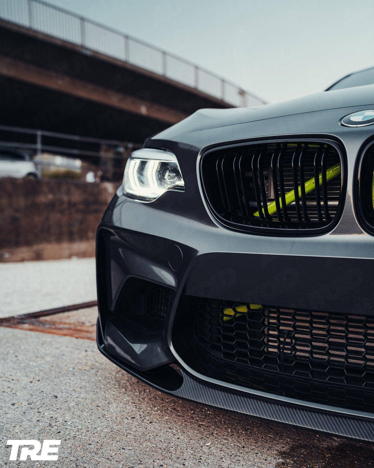 BMW M2 OG F87 Pre-Preg ID-01 Carbon Fibre Front Splitter by TREVORA (2015-2018)