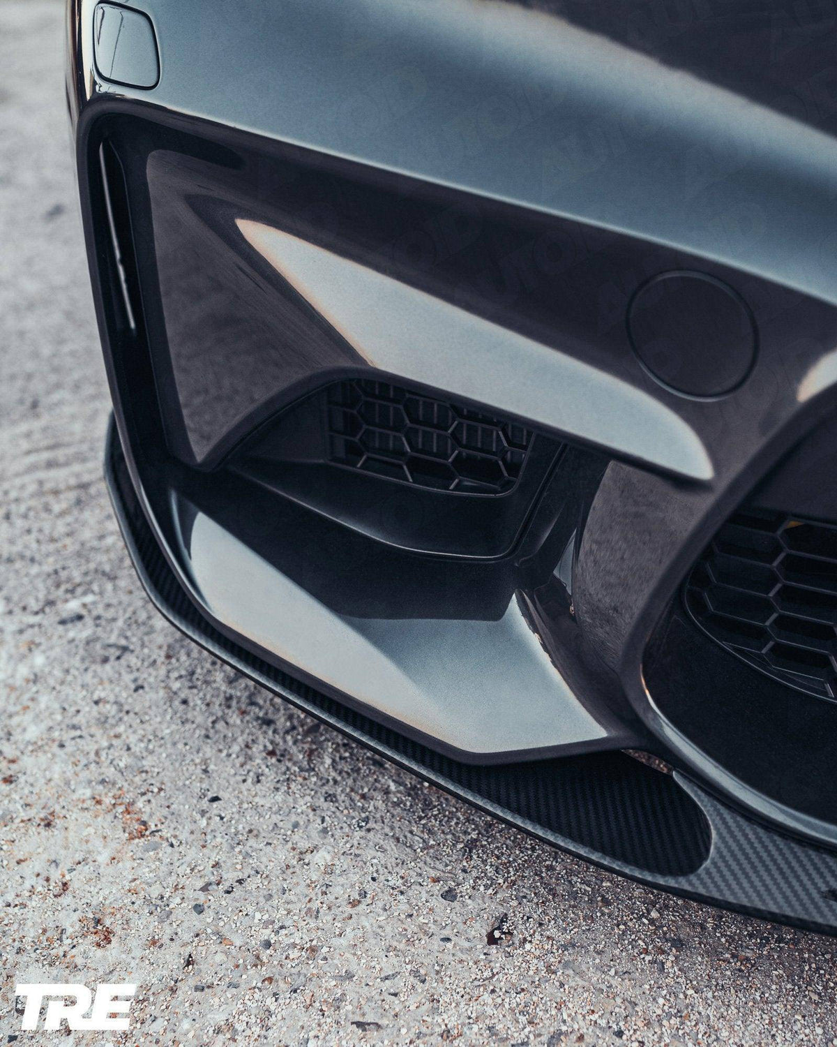 BMW M2 OG F87 Pre-Preg ID-01 Carbon Fibre Front Splitter by TREVORA (2015-2018)
