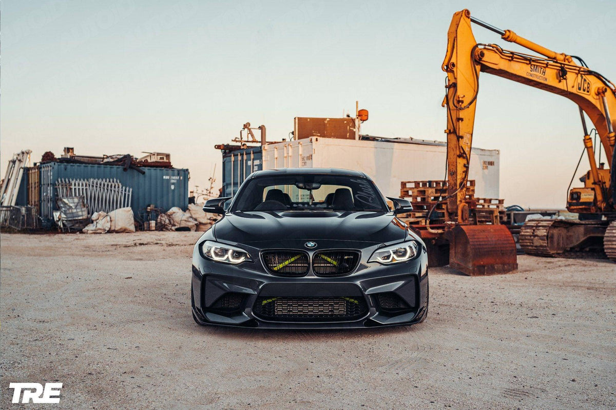 BMW M2 F87 Pre-Preg Carbon Fibre ID-01 Front Splitter by TREVORA (2015-2018) | Forge Automotive