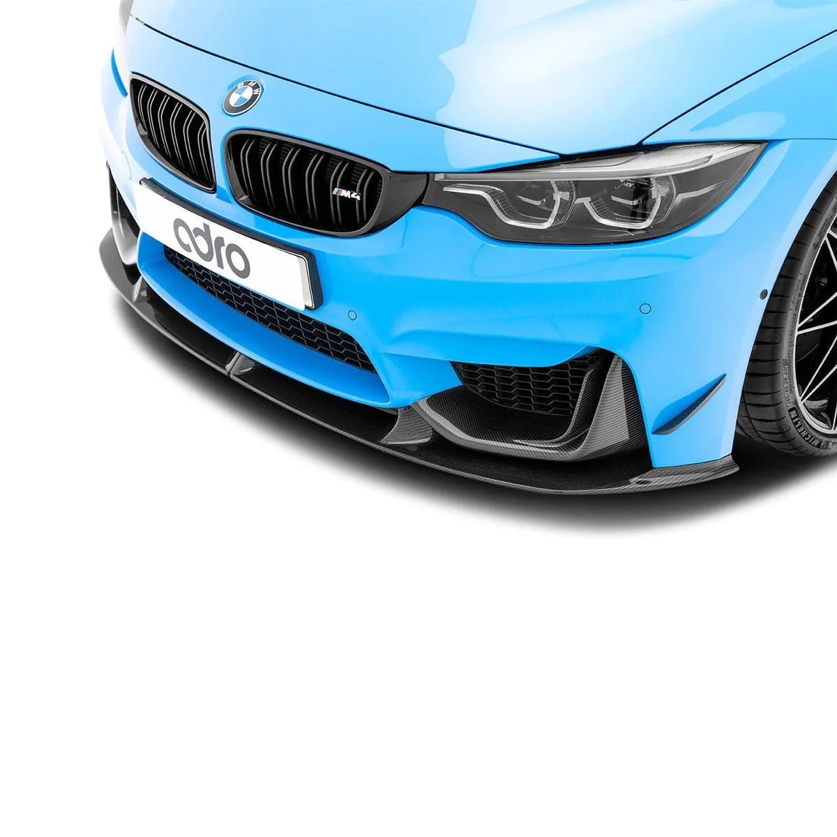 BMW M3 F80 & M4 F82 F83 Pre-Preg Carbon Fibre Front Bumper Canards by Adro (2014-2020) | Forge Automotive