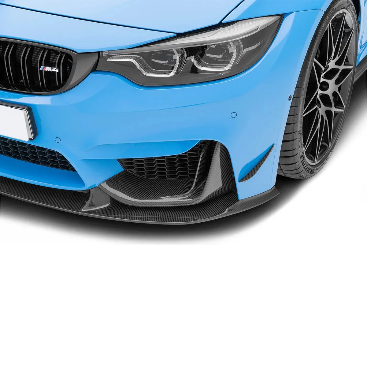 BMW M3 F80 & M4 F82 F83 Pre-Preg Carbon Fibre Front Bumper Canards by Adro (2014-2020) | Forge Automotive