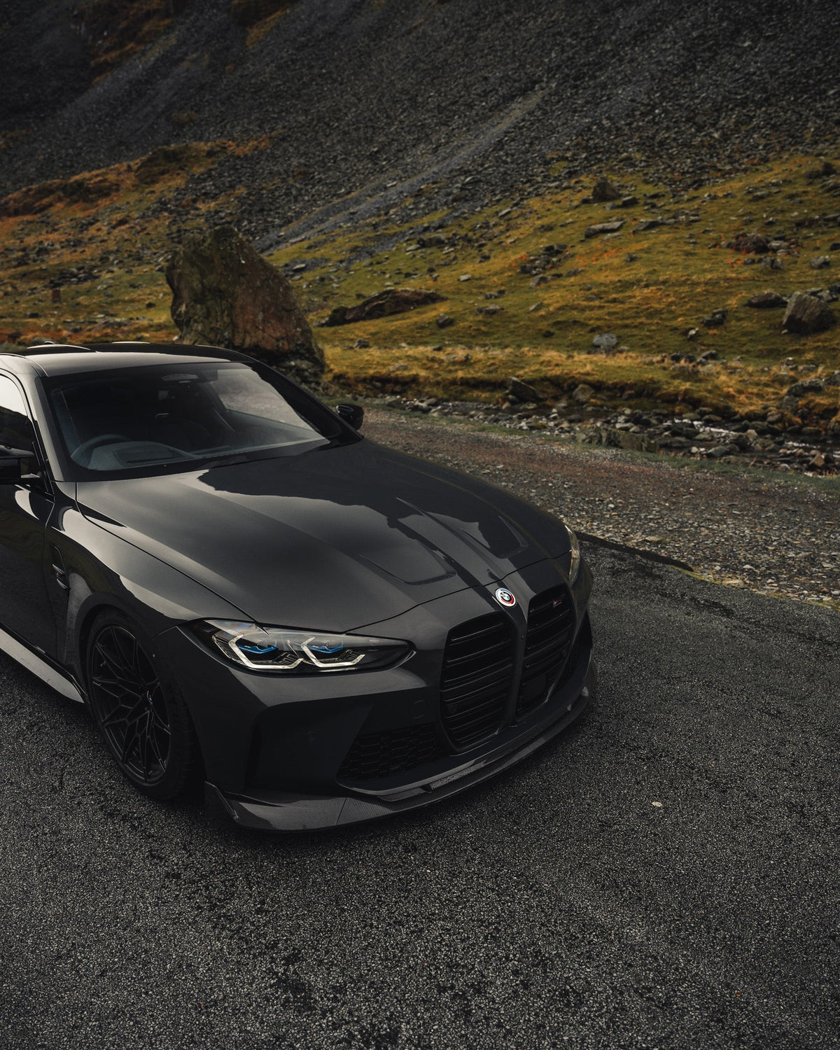 BMW M3 G80 G81 & M4 G82 G83 Pre-Preg Carbon Fibre ID-01 Front Splitter by TREVORA (2021 on) | Forge Automotive