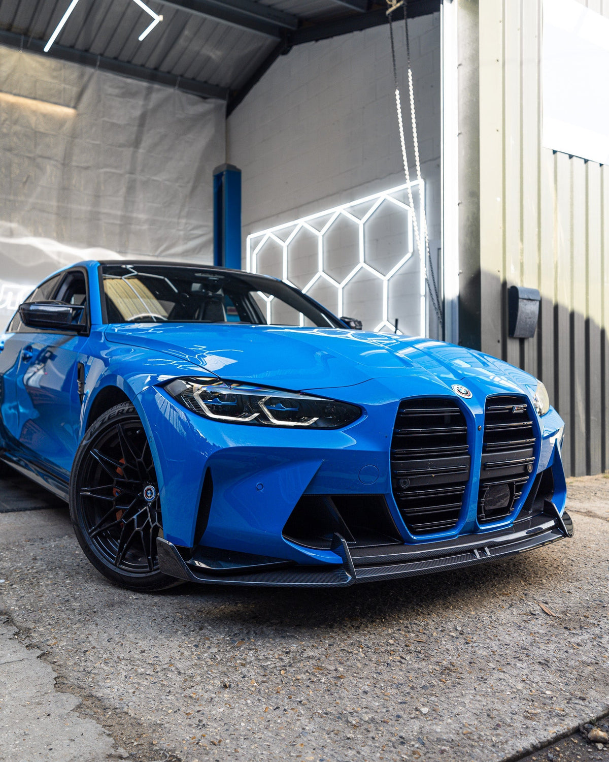 BMW M3 G80 G81 & M4 G82 G83 Dry Carbon Fibre Front Splitter by Adro (2021 on) | Forge Automotive