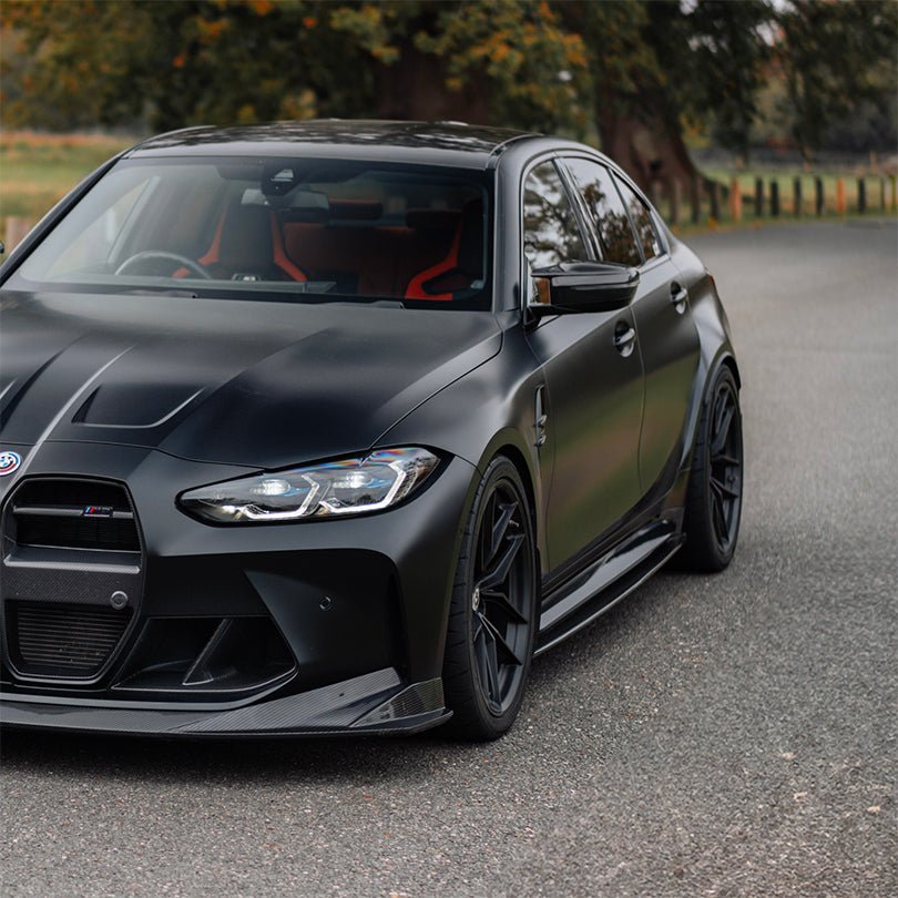 BMW M3 G80 G81 Pre-Preg Carbon Fibre PR-1 Side Skirts by TREVORA (2021 on) | Forge Automotive