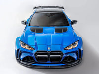 BMW M3 G80 G81 & M4 G82 G83 Dry Carbon Fibre Vented Front Bonnet by Adro (2021 on) | Forge Automotive