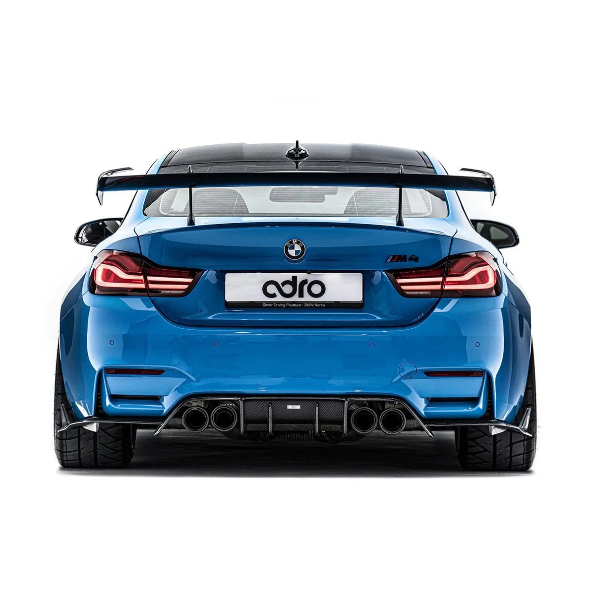 BMW M4 F82 Pre-Preg Carbon Fibre AT-R Swan Neck GT Rear Wing by Adro (2014-2020) | Forge Automotive