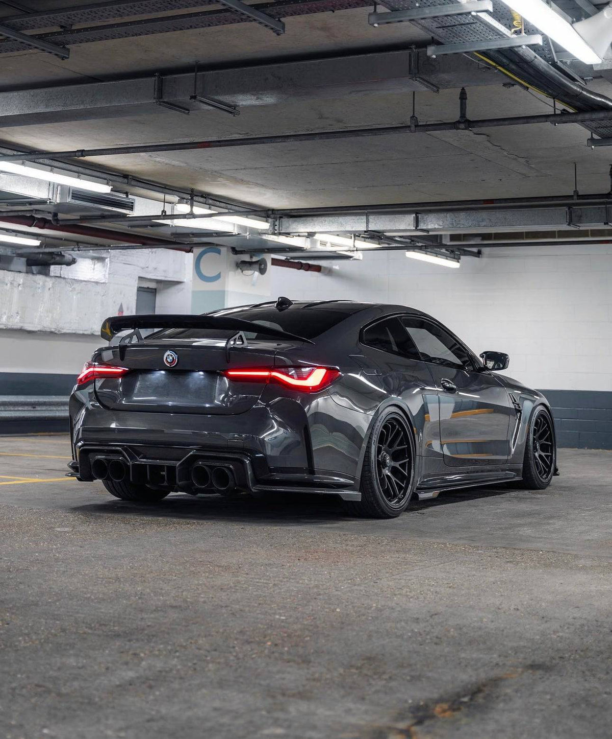 BMW M4 G82 Dry Carbon Fibre Swan Neck Rear Wing by Adro (2021 on) | Forge Automotive
