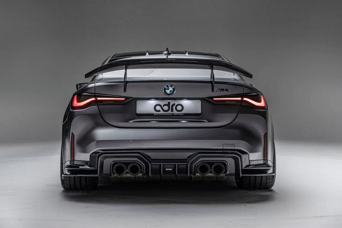 BMW M4 G82 Dry Carbon Fibre Swan Neck Rear Wing by Adro (2021 on) | Forge Automotive