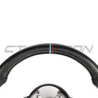 BMW Fxx Carbon Fibre & Alcantara Flat Bottom Custom Steering Wheel - view 3