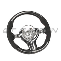 BMW Fxx Carbon Fibre & Alcantara Round Custom Steering Wheel - view 3