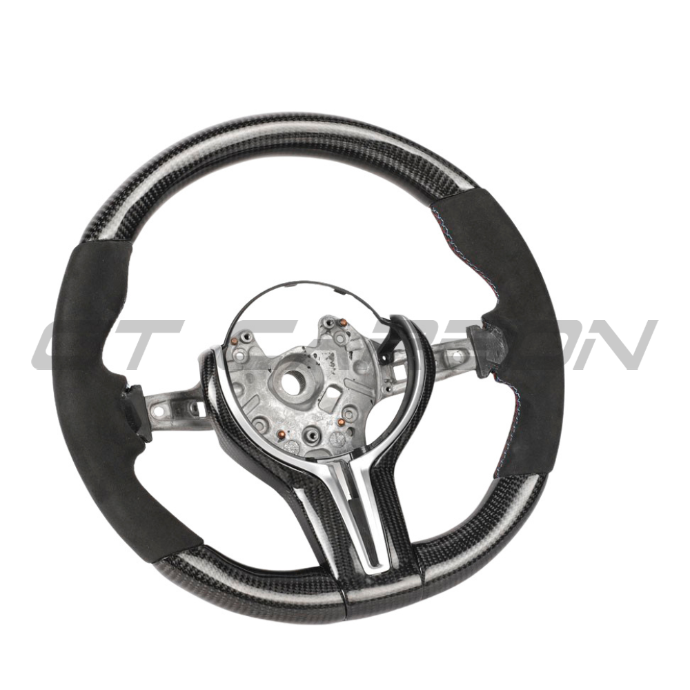 BMW Fxx Carbon Fibre & Alcantara Round Custom Steering Wheel - view 5