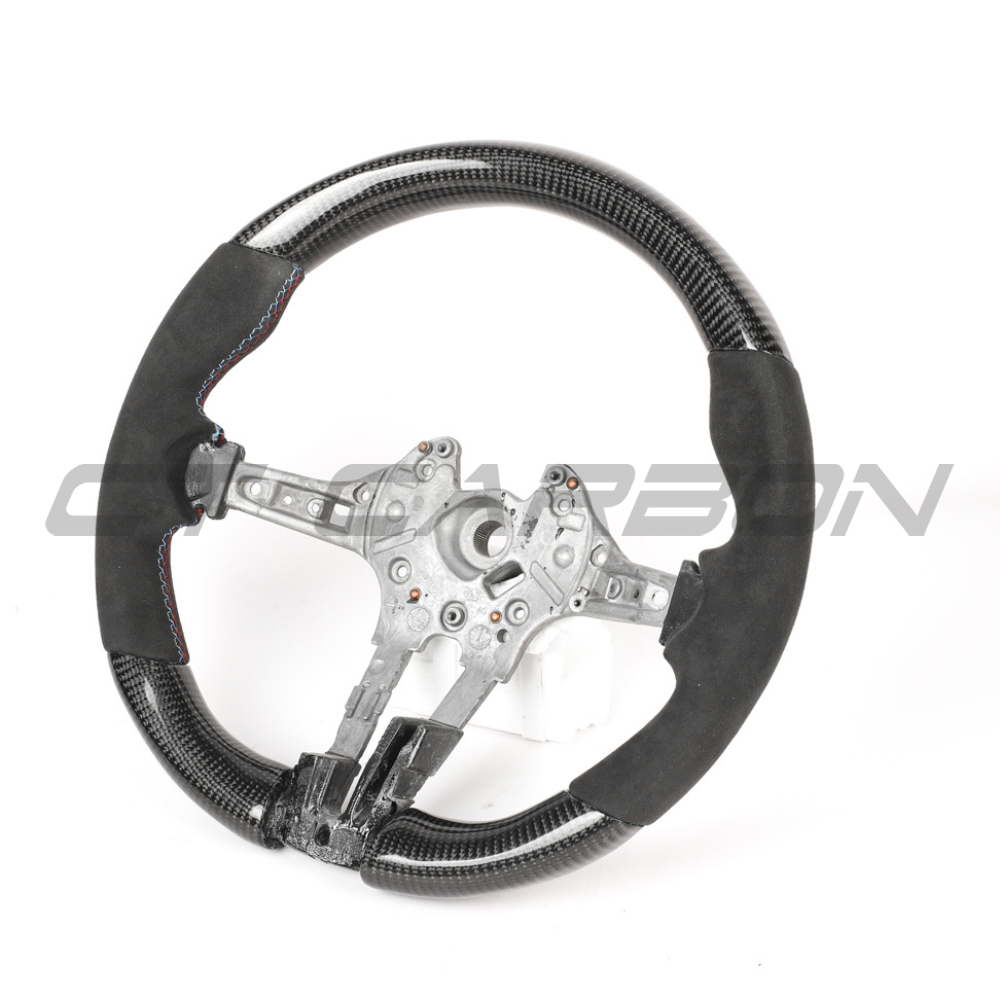 BMW Fxx Carbon Fibre & Alcantara Round Custom Steering Wheel - view 7