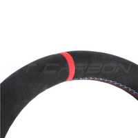 BMW G8X Leather / Alcantara Flat Bottom Custom Steering Wheel - view 3