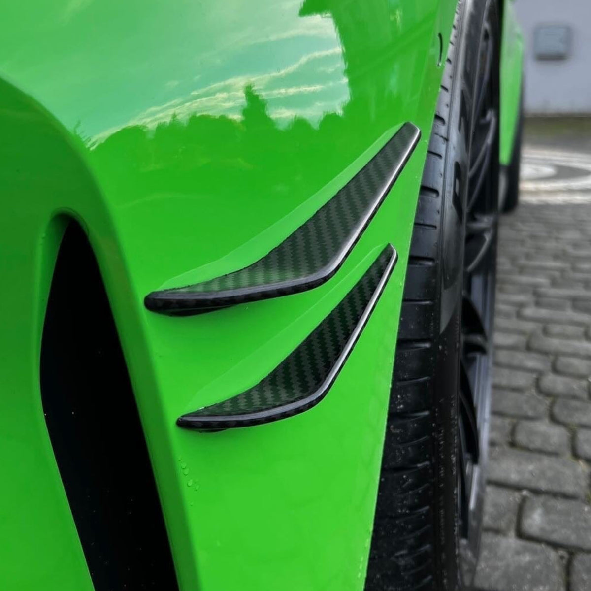BMW M3/M4 (G80 G81 G82 G83) 2021+ Carbon Fibre Front Bumper Canards - view 2