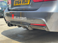 BMW F30/F31 3 Series 2011-2015 Carbon Fibre Diffuser - Twin Exhaust - V1 - view 4