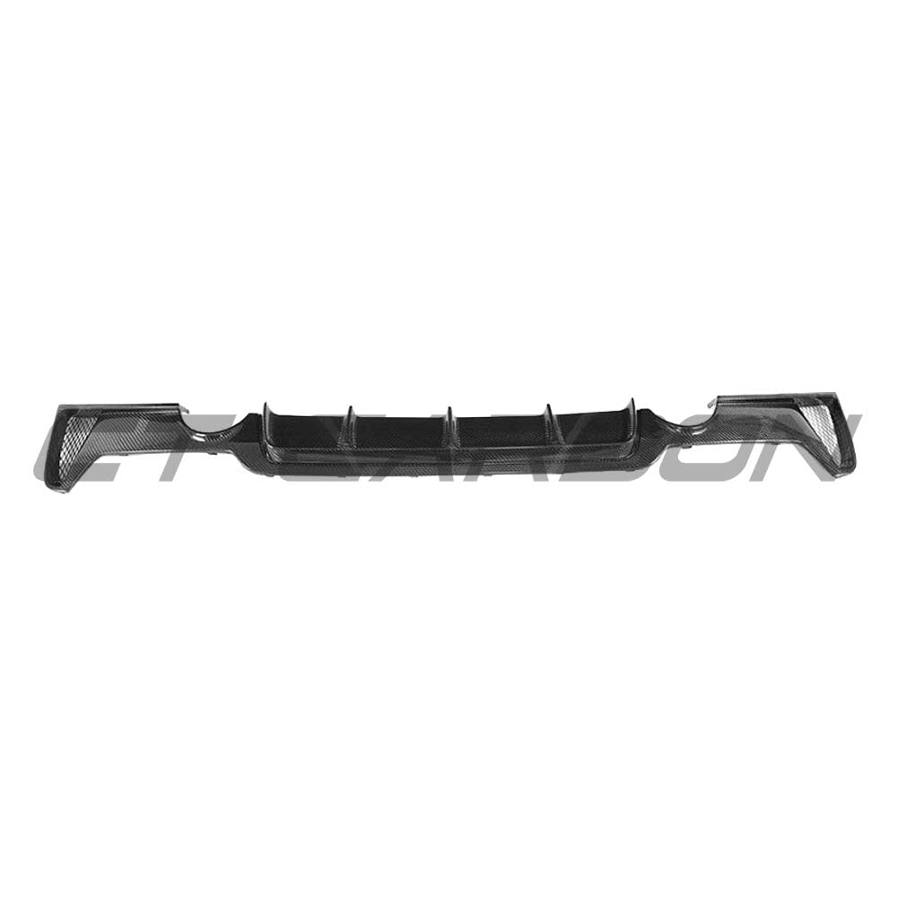 BMW F32, F33 & F36 4 Series 2013-2017 Carbon Fibre Diffuser - Dual Exhaust - V1 - view 6