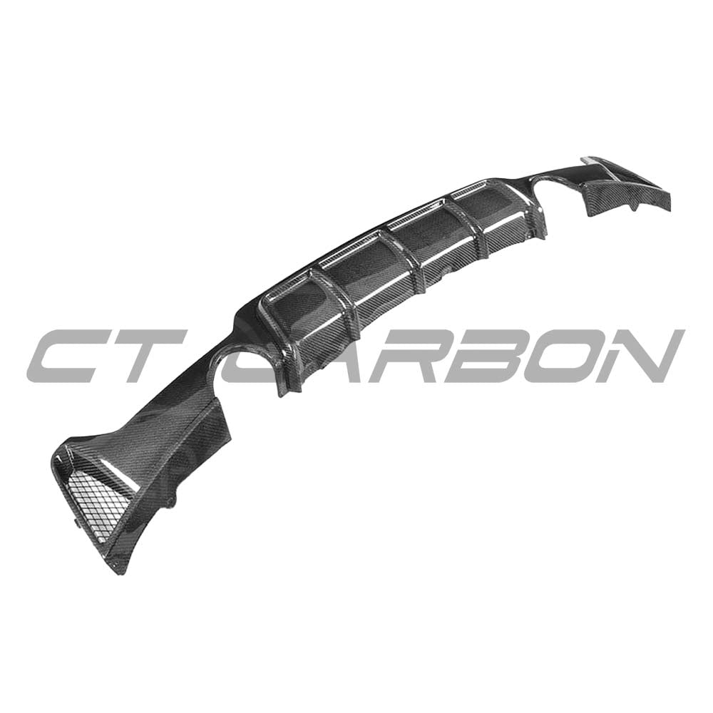 BMW F32, F33 & F36 4 Series 2013-2017 Carbon Fibre Diffuser - Dual Exhaust - V1 - view 2