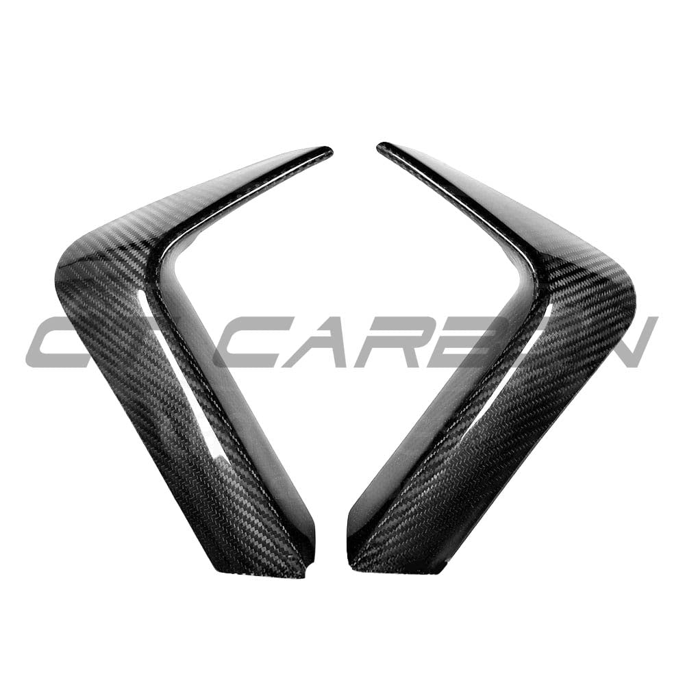 BMW M3 & M4 (F80/F82/F83) 2014-2020 Carbon Fibre Rear Bumper Canards - view 8
