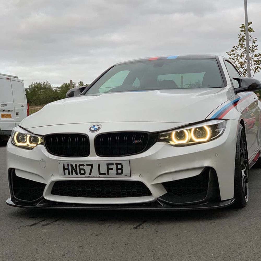 BMW M3/M4 (F80 F82 F83) 2014-2020 Carbon Fibre Splitter - V3 - view 4