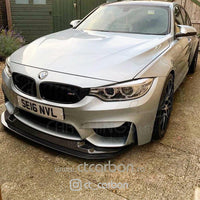 BMW M3/M4 (F80 F82 F83) 2014-2020 Carbon Fibre Splitter - V5 - view 3