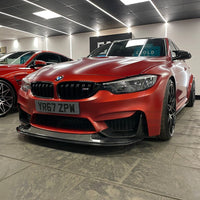 BMW M3/M4 (F80 F82 F83) 2014-2020 Carbon Fibre Splitter - V5 - view 2