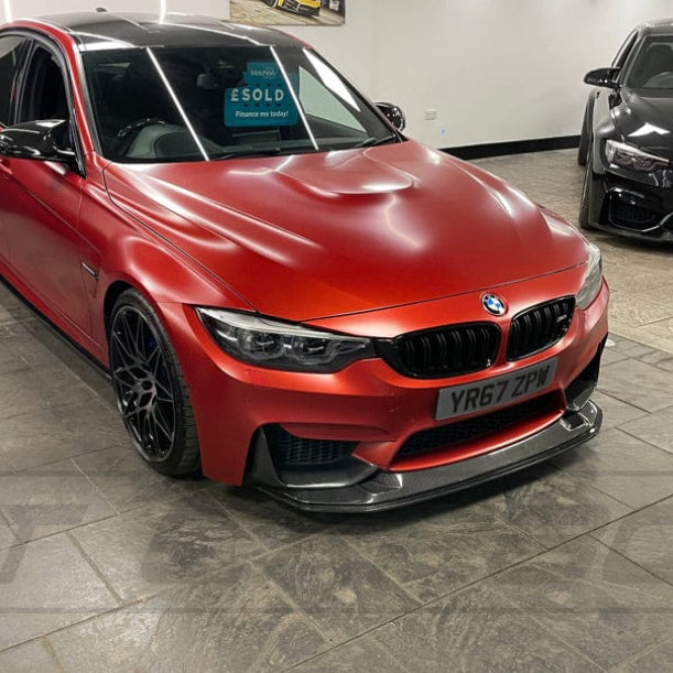 BMW M3/M4 (F80 F82 F83) 2014-2020 Carbon Fibre Splitter - V5 - view 5