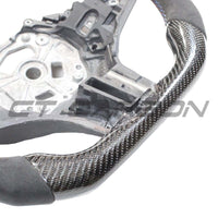 BMW Gxx Carbon Fibre / Alcantara Flat Bottom Custom Steering Wheel - view 3