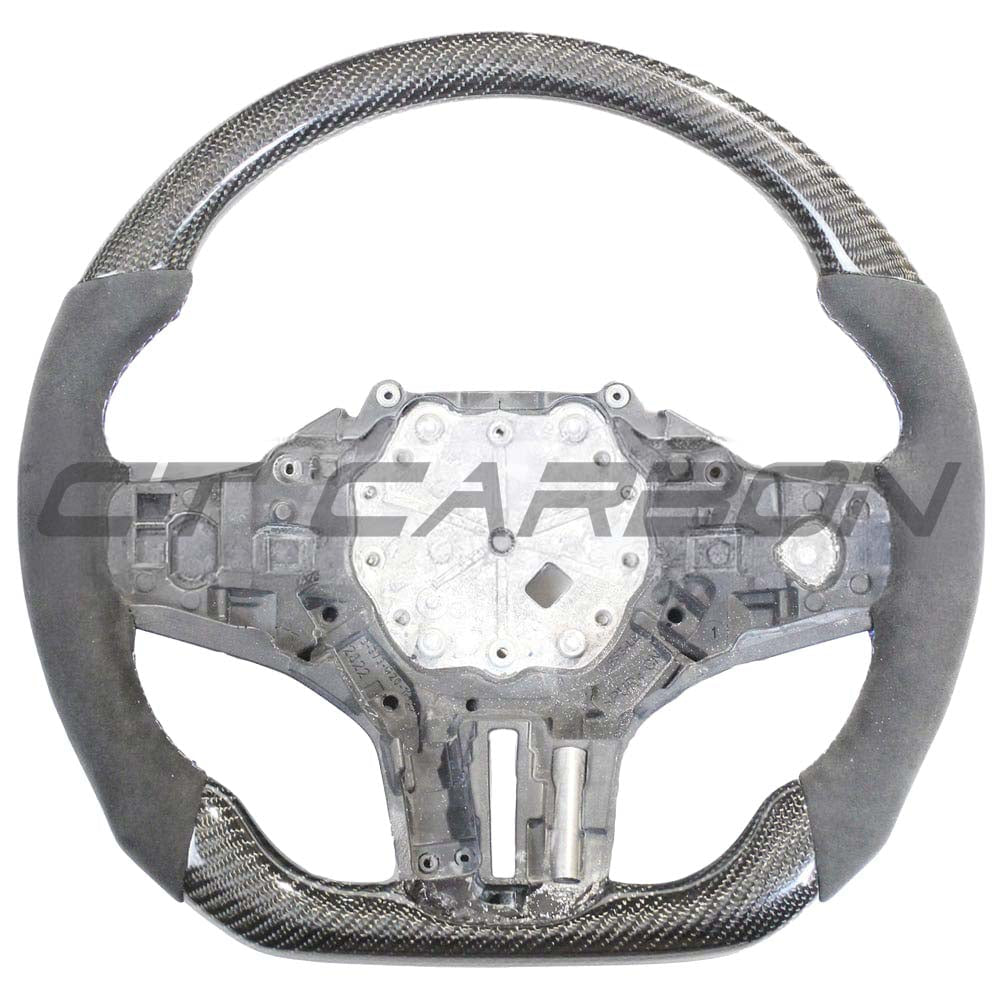 BMW Gxx Carbon Fibre / Alcantara Flat Bottom Custom Steering Wheel - view 2