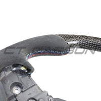 BMW Gxx M2,M3,M4 1,2,3,4 Series Carbon Fibre / Alcantara Flat Bottom Steering Wheel With Heating - view 5