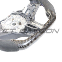 BMW Gxx M2,M3,M4 1,2,3,4 Series Carbon Fibre / Alcantara Led Flat Bottom Steering Wheel With Heating - view 5
