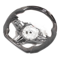 BMW Gxx M2,M3,M4 1,2,3,4 Series Carbon Fibre / Alcantara Led Flat Bottom Steering Wheel With Heating