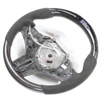 BMW Gxx M2,M3,M4 1,2,3,4 Series Carbon Fibre / Alcantara Led Steering Wheel