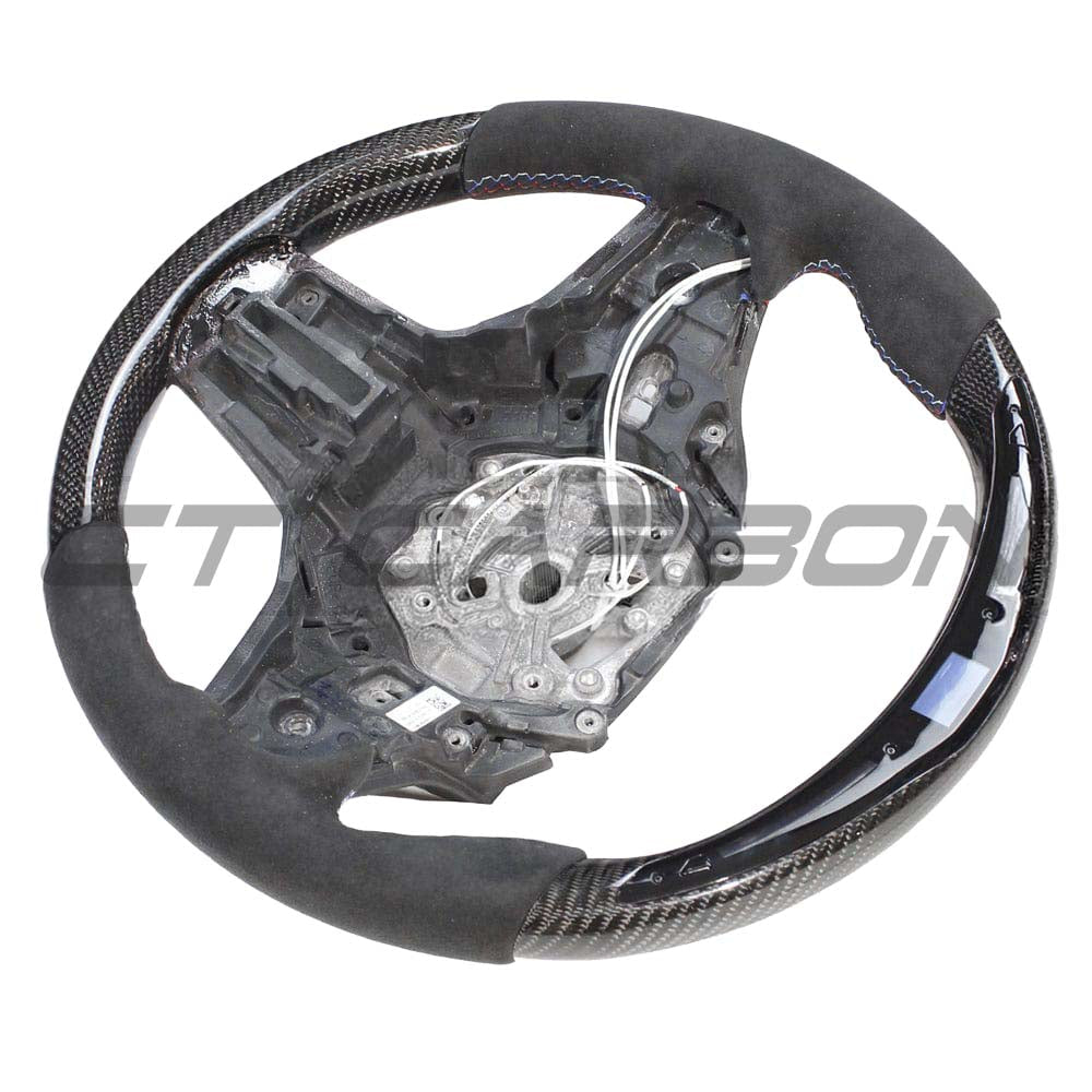 BMW Gxx M2,M3,M4 1,2,3,4 Series Carbon Fibre / Alcantara Led Steering Wheel - view 3