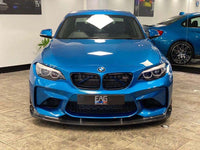 BMW M2 F87 N55(OG) 2015-2017 Carbon Fibre Splitter - V5 - view 3