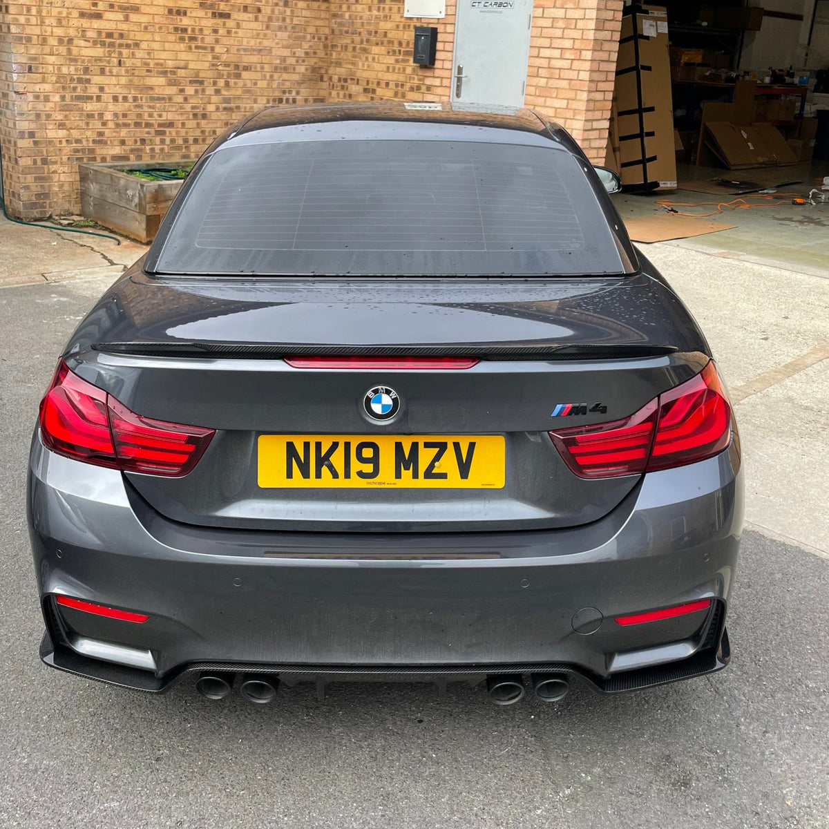 BMW M4 F83 & F33 4 Series Carbon Fibre Spoiler - V2 - view 4