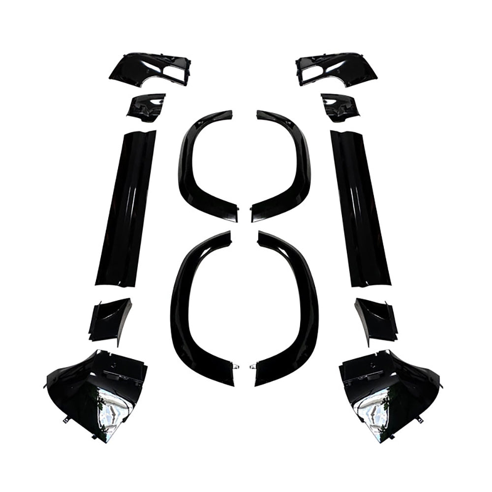 Land Rover Defender L663 90 Gloss Black Moulding Trim Pack