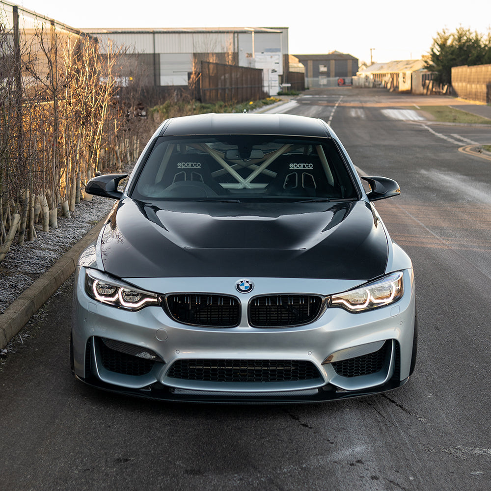BMW M3/M4 (F80 F82 F83) 2014-2020 Carbon Fibre Splitter - V9 - view 6